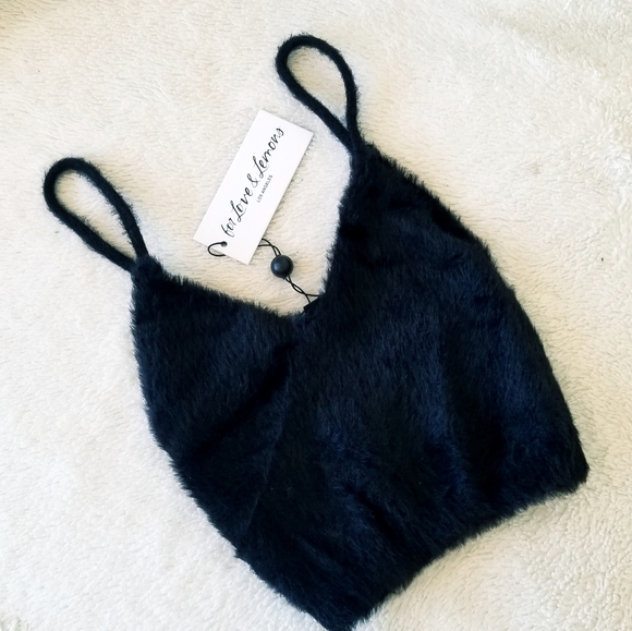 For Love and Lemons Black Fiona Crop Top NWT - Picture 7 of 13